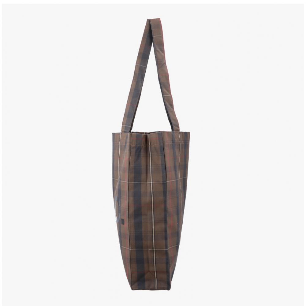 A.p.c Check Eco Bag M61442 Caa Brown Lou