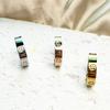 Trend Luxury Cross Stainless Steel Zircon Ring With Stone For Woman Girl For Men Couple Finger Wedding Rings Bague Femme