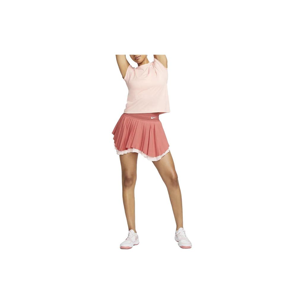 Nike Court Dri-FIT Slam Color Block Pleated Tennis Skirt Women Skirts Clay-Gray DR9750-655