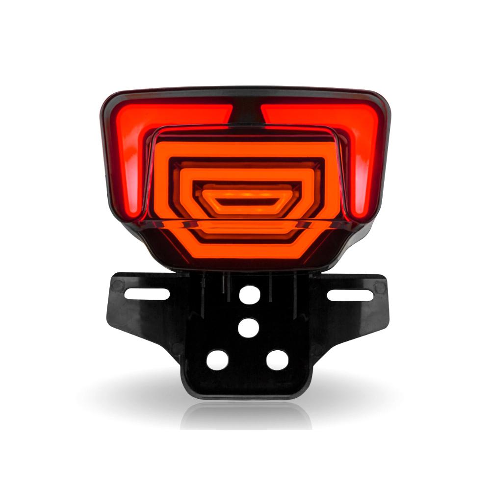 

Светодиодные задние фонари для мотоцикла, задний фонарь, интегрированная лампа с динамической вспышкой для Honda CG125 TMX125/155 красный