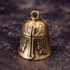 1 Stück Vintage Kreuz Flügel Engel Schutzglocke Motorrad Halskette Messing Anhänger Rider Schmuck Glücksbringer Geschenk