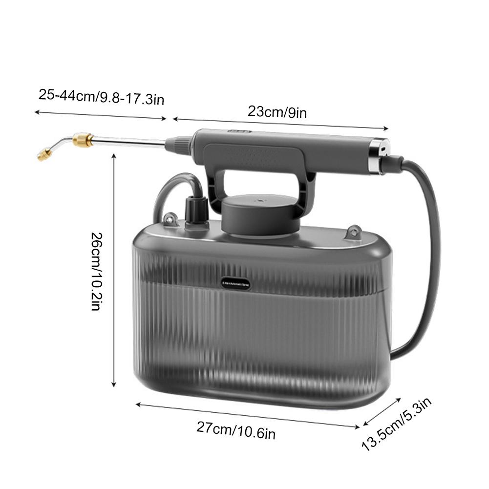 

Электрический садовый опрыскиватель 5 л с распылителем, телескопическая штанга, USB-аккумулятор, автоматический садовый инструмент для полива газона и растений Mister