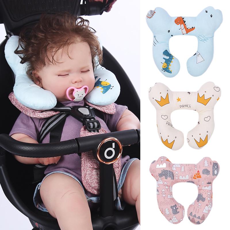 Baby Head & Neck Support Pillow - Anti-Flat Head Protection for Strollers & Car Seats