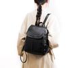 Schoolbag High-end Backpack Upper Grade 1011 New Fashion Women's Backpack Large Capacity Foreign Gas PU Soft Leather Travel Bag