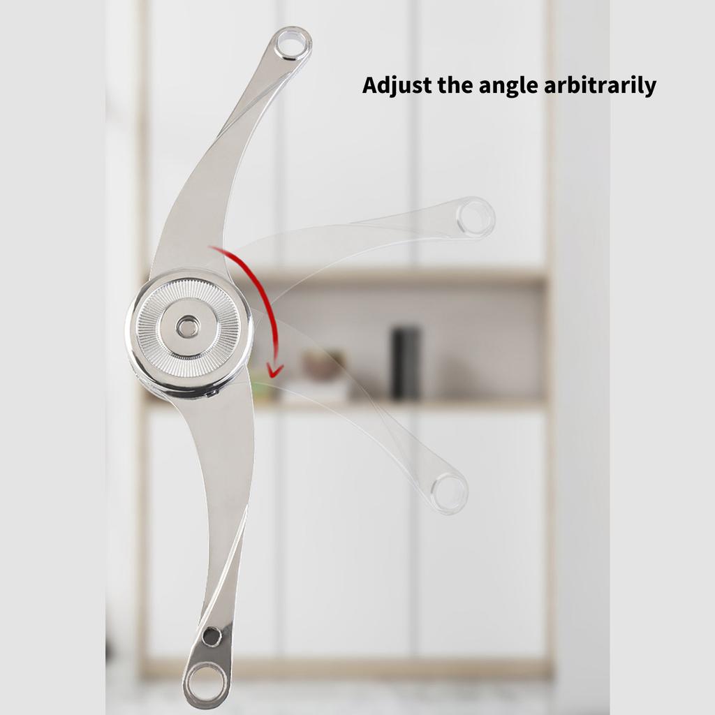 2Pcs Heavy Duty Lid Support Hinges Soft Close Folding Lid Stay Hinge for Furniture Kitchen Cabinet Cupboard Wardrobe