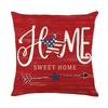 Home Decoration Sofa Pillow Cover Independence Day Holiday Atmosphere Stars Car Letter Elements