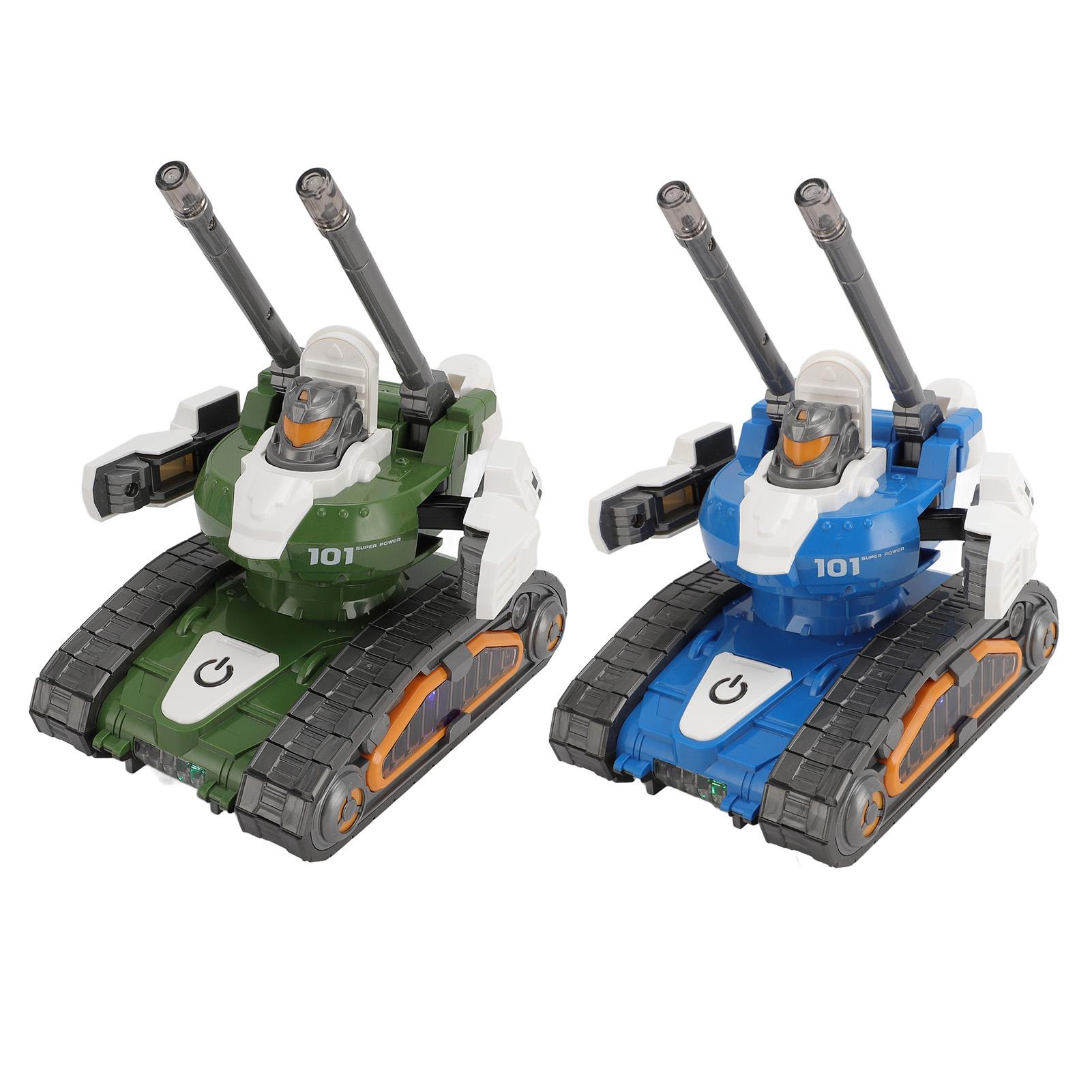 

Электрический трансформирующийся танк-робот, игрушка, автоматическая движущаяся трюковая светящаяся вращающаяся детская игрушечная машина для C Green