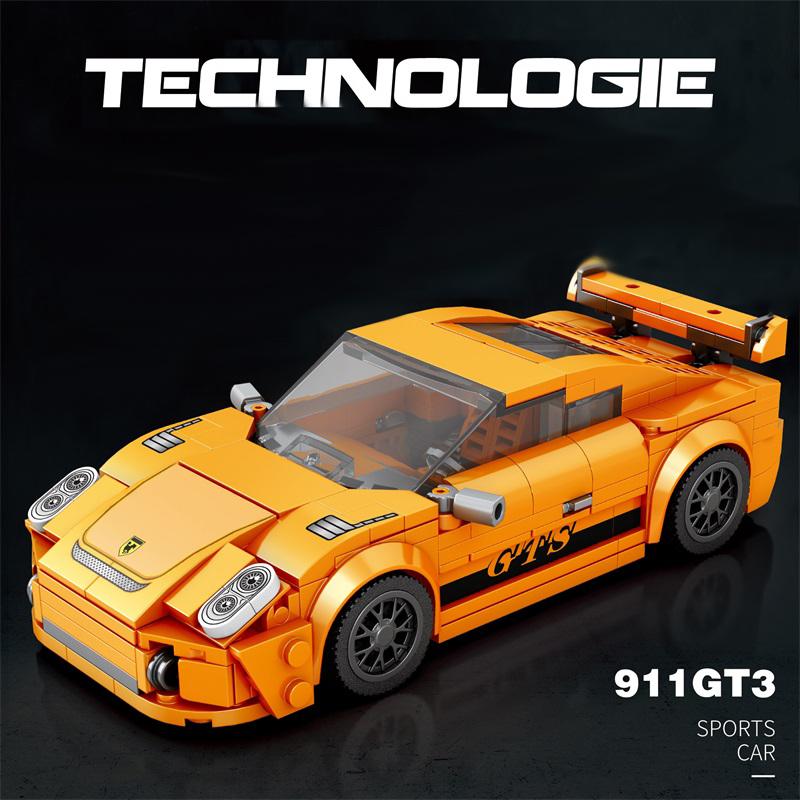 Non-Toxic Creative Champion Technical Sports Car Assembly Building Blocks Moc City Famous Racing Vehicle Ideas Model Bricks Diy Toys Gifts