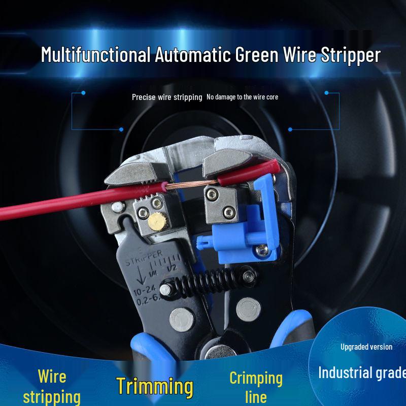 Hanbang Multifunctional Electrician Wire Strippers and Crimping Pliers, Chrome Vanadium Steel
