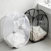 1pc Sleek Design, Extra-Large Pop-Up Mesh Laundry Basket with Handles - Lightweight, High-Capacity Hamper for Bathroom, Bedroom