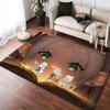 Anime Friend Hot Cute Floor Mat Cozy Flannel Soft Thick Non-Slip Mat For Living Room Bedroom Kitchen Decor Rugs