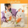 Adorable Carrot Rabbit Plush Toy Soft Stuffed Animal Pillow Cute Bunny Doll Birthday Gift For Girls