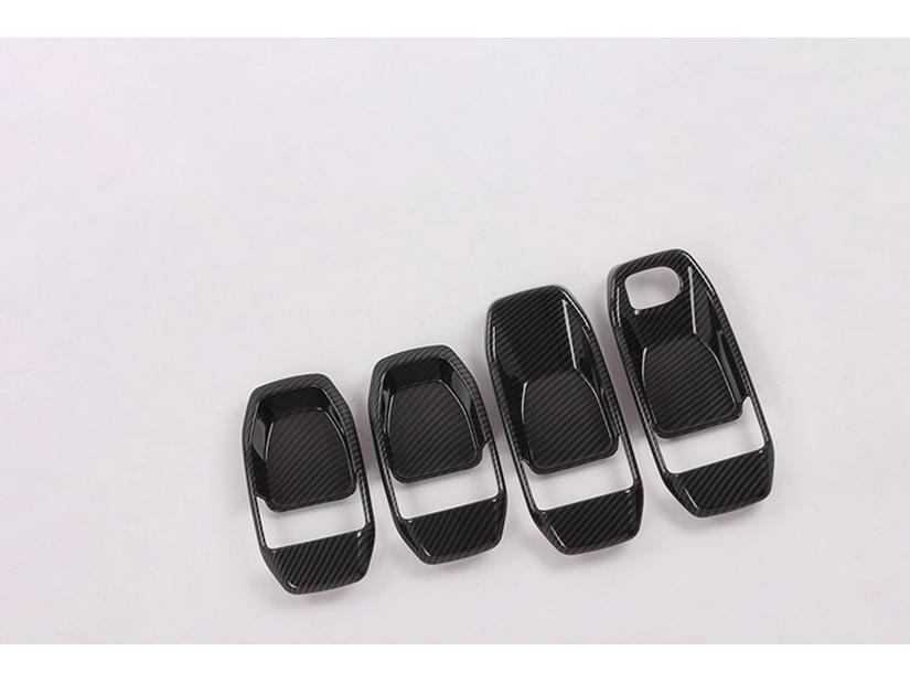 2019 Wrangler Carbon Fiber Interior Door Handle Frame Decor
