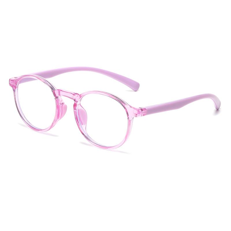 

7338 New Anti-Blue Light Children S Fashion Frame Flat Glasses 2025 Silicone Nose Pad Pc Frame Boys And Girls Glasses