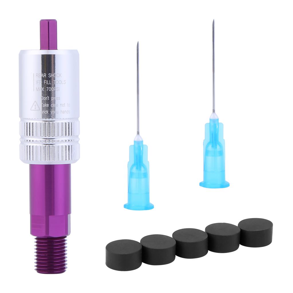 Bike Rear Shock IFP Inflator Needle MAX 700PSI with Rubbers Cover Bike Rear Shock IFP Needle Charging Adapter for FOX CCDB CTD