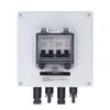 PV Combiner Box IP67 Waterproof Solar Combiner Box with 2 Pcs 2P 40A DC Circuit Breaker