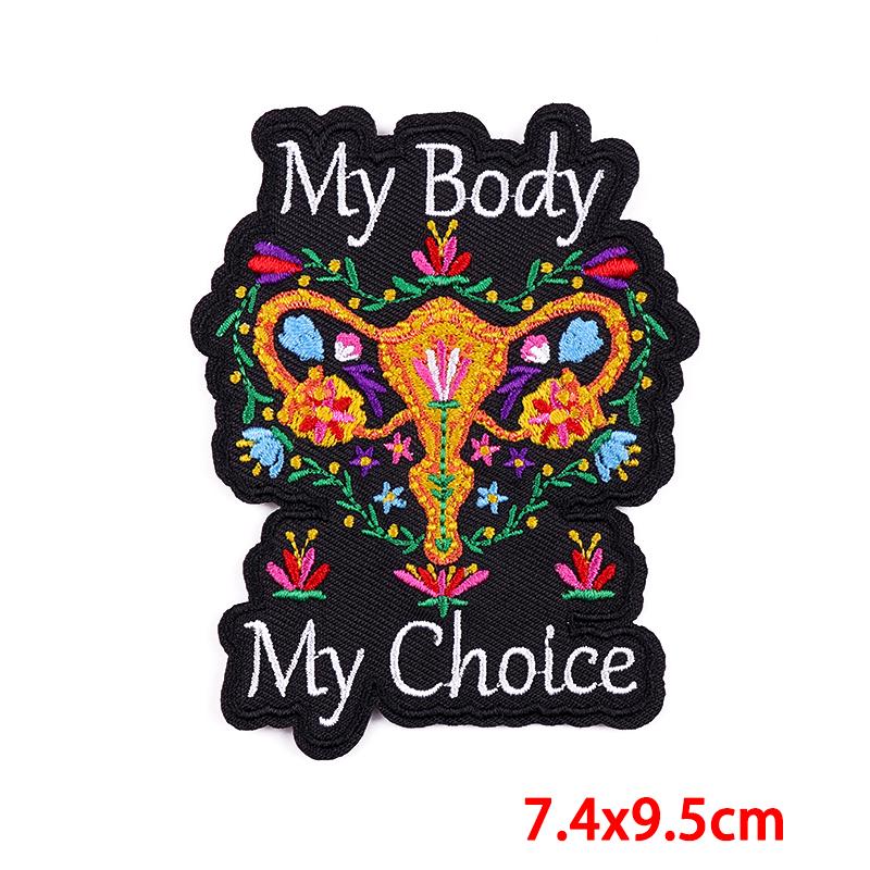Girl Power Embroidery Patch Iron On Patches For Clothing Thermoadhesiv Patches On Clothes DIY Letters/Phrases Decorate Applique