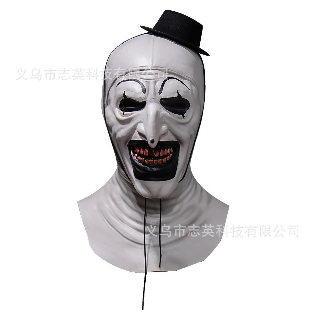 Best-selling Terrifying Clown Mask, Hat, Clown Headgear for Halloween Masquerade Horror Cos Props