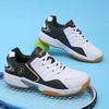 Professional Men Women Leather Badminton Shoes Couple Anti-Slip Training Sneaker Lightweight Tennis Shoes Volleyball Sport Shoes
