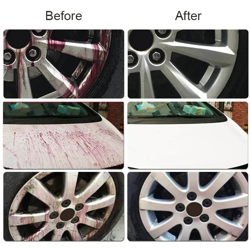 QC19 Auto Iron Powder Remover Metal Paint Cleaner Car Maintenance Iron Powder Cleaning Rust Remover Spray Ar Wash & Maintenance