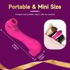 2 In 1 Suction Tongue Licking Vibrator G-Spot Clitoral Vacuum Stimulator Female Masturbation Toy Nipple & Clitoral Suction Cup Women's Sex Toy