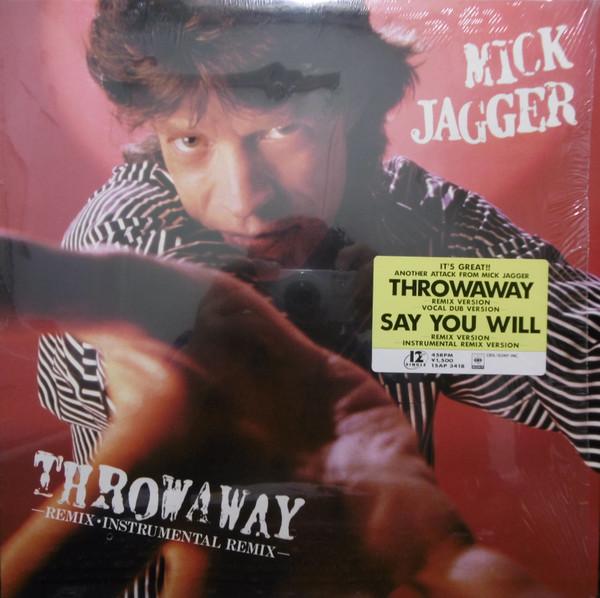 

12inch Record MICK JAGGER - Throwaway / Say You Will 15AP3418 CBS SONY 1987 Japan Rock Used
