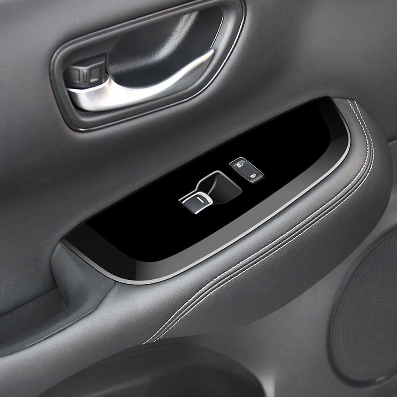 Trim Rhd For Honda Zr-v Zr V Zrv   Interior Abs Carbon Fiber ide Armrest Window Lift Glass Rise Control Switch Trim