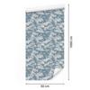 Military camouflage wallpaper blue and light gray 50x1000