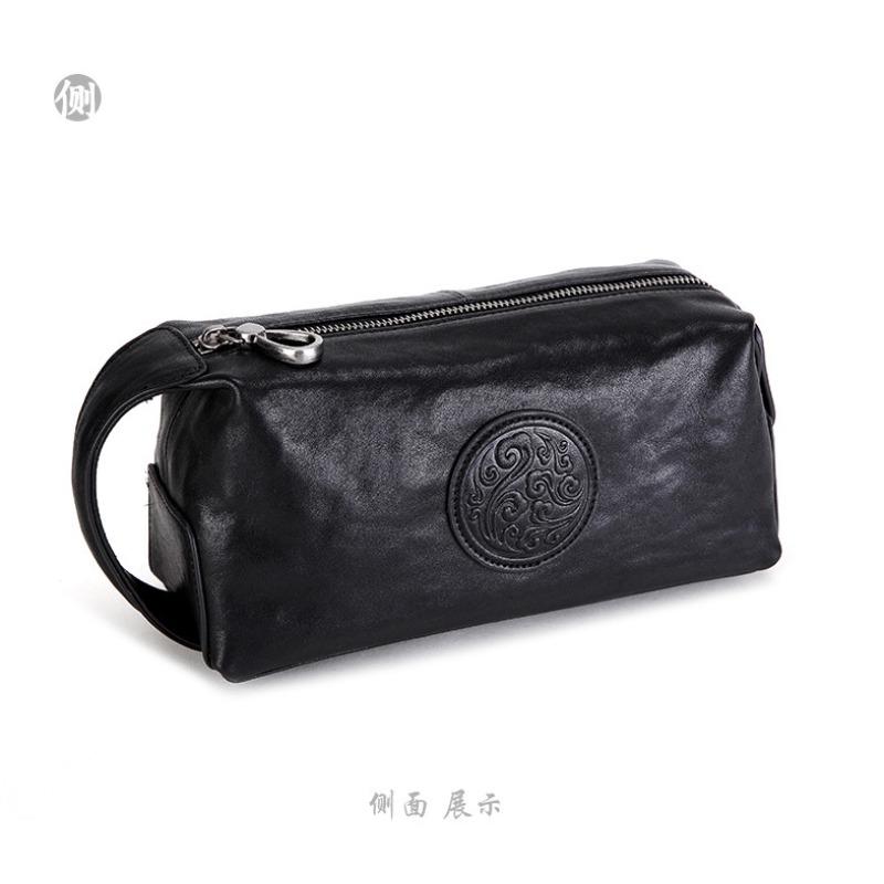 Handbag men s large-capacity leather new clutch bag cowhide business fashion clutch men s trendy brand