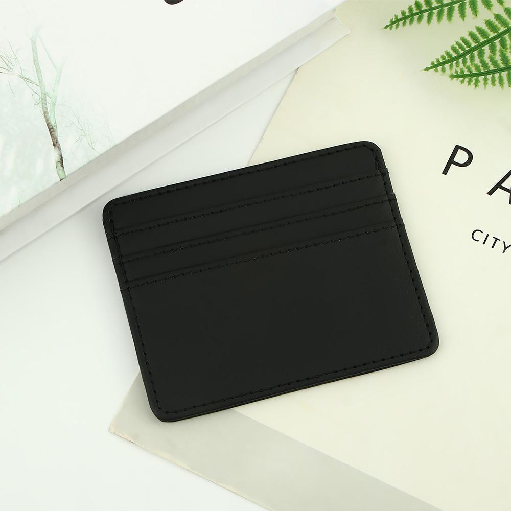 Small Women Men Gift PU Leather Business Card Cover Credit Card Pocket Slim Wallets Credit Card Box