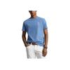 Polo Ralph Lauren Solid Color Big Pony Embroidered Casual Crew Neck Short Sleeve T-Shirt Men Tops Blue MNPOTSH1N822148-400