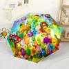 Plants Vs Zombies Adventure Outdoor Automatic Umbrella Compact & Durable 8-Rib Design Durable Plastic & Iron Travel Essential Elegant Umbrella