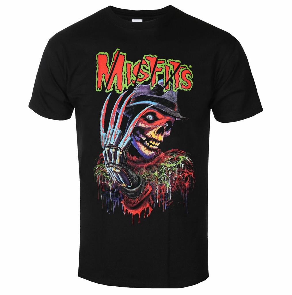Misfits Biker Design Art Pattern Horror Punk Band TShirt Casual Street Style Cotton TShirt Suitable For Both Unisex And Unisex