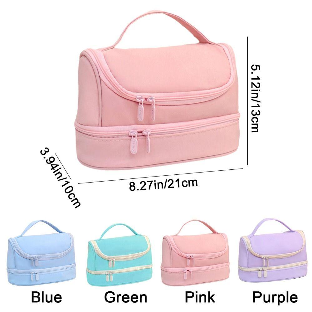 Non-woven Fabric Pencil Case Large Capacity Stationery Storage Pouch Handheld Pen Bag  School