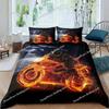 Dirt Bike Comforter Cover, Sports Biker Motocross Racing Theme Duvet Cover Set For Teen Boys Decorative Bedding Sets Luxury Gift