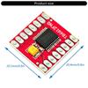 TB6612FNG Double Channel Motor Driver 1A Output Low Heat Generation For Robotics Automation Projects