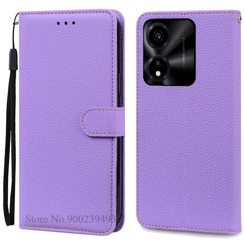 

X5C/X5C Plus Case For Honor X5C Case Leather Flip Wallet Cover For Honor X5C Plus Phone Case Soft Silicone Cover Coque Fundas Honor X5C (X5C Plus) світло-фіолетового кольору