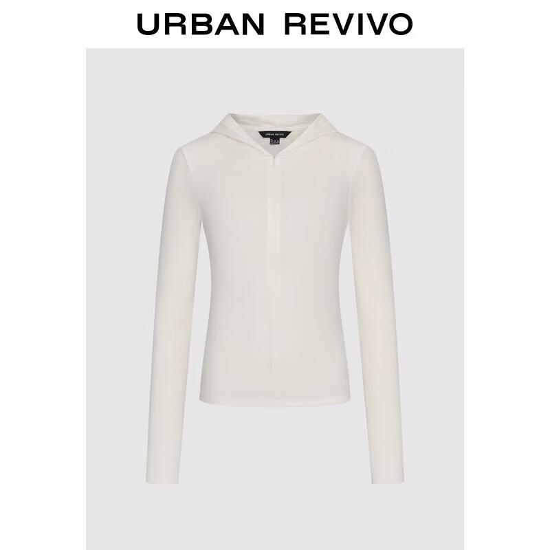 UR2025 Women s Zip Hooded Slim-Fit T-Shirt L