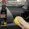 Car Plastic,black Interior Dashboard Wax, Tire Gloss Enhancer and Artificial Leather Seat Care Cream, Gloss Recovery, Anti-aging