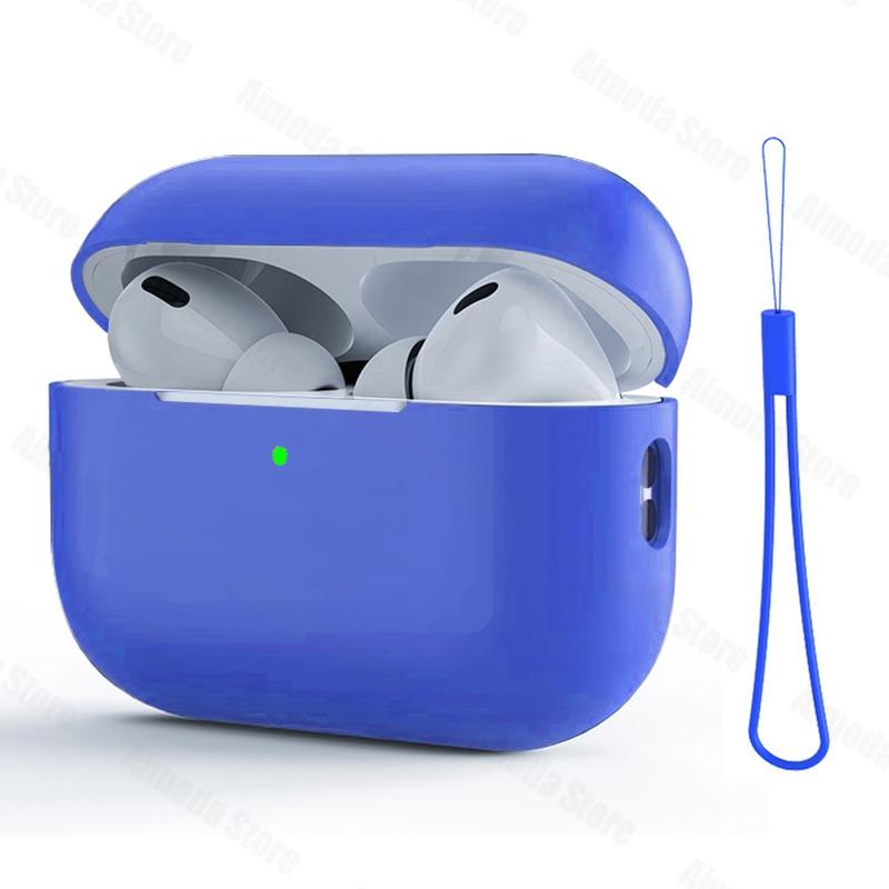 Case For Airpods Pro 2 Silicone Solid Wireless Headphone Cover For Apple Air Pod Pro2 2nd Generation Protective Shell
