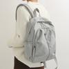Solid Color Travel Backpack Water-Repellent Large Capacity Schoolbag for Middle School Students