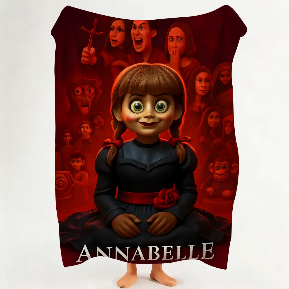 Movie A Annabelle Flannel Blanket Suitable for Sofa Living Room Bedroom