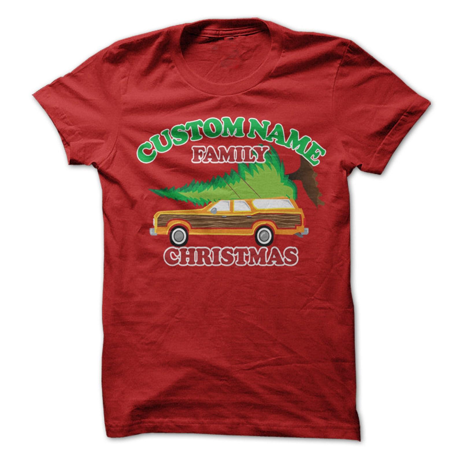 CUSTOMIZABLE Family Christmas T-Shirt Design - Perfect for the Holiday Season! Add Any Name! 3XL