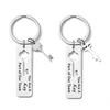 Stylish Keychain Keyrings Employee Appreciation Keyring Stainless Steel Keys Rings Car Keys Jewelry Gift for Women Girls