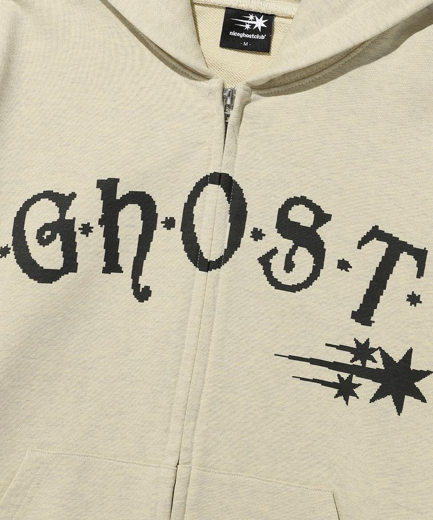Niceghostclub Ghost Bitmap Hoodie Zip Up_Yellow(Ng2Gsum482A)