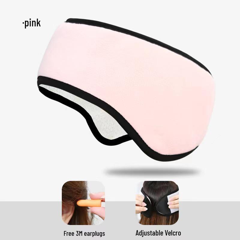 Cozy Earmuffs: Velvet Windproof Headband & Lightproof Sleep Eye Mask for Warmth & Comfort