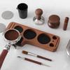 Beechwood Coffee Tamper Base & Dosing Cup Holder