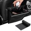 Car Trash Can [4.5L Large Capacity with Strong Magnet] Slim PU Leather Waterproof Hanging Trash Can for Car Interior Storage Back Seat Compatible Car