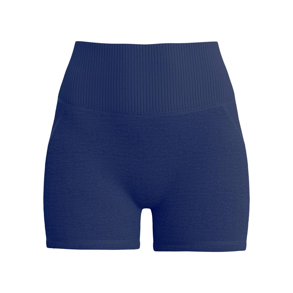 Sports Shorts New Striped Yoga Shorts High Waist, Abdomen, Hip Lift, Breathable Shaping, Double Spell Three Points