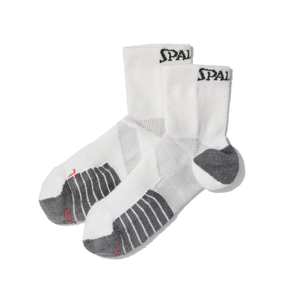 SPALDING Basketball Sticker Short Socks SAS22111 White 27-29cm Basketball Basket